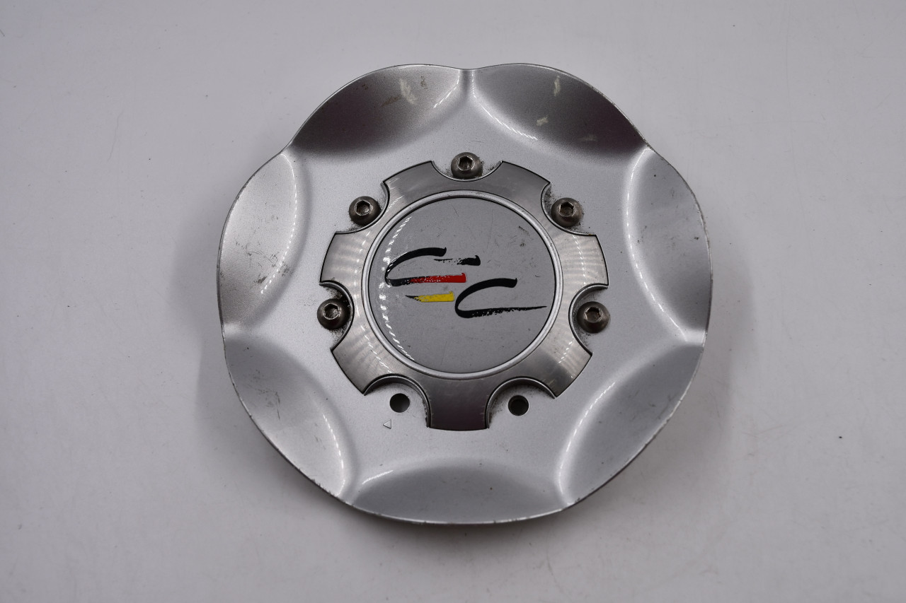 CEC Wheels Silver w/ Black, Yellow, Red Logo Wheel Center Cap Hub Cap CEC TYPE 169 6.125"