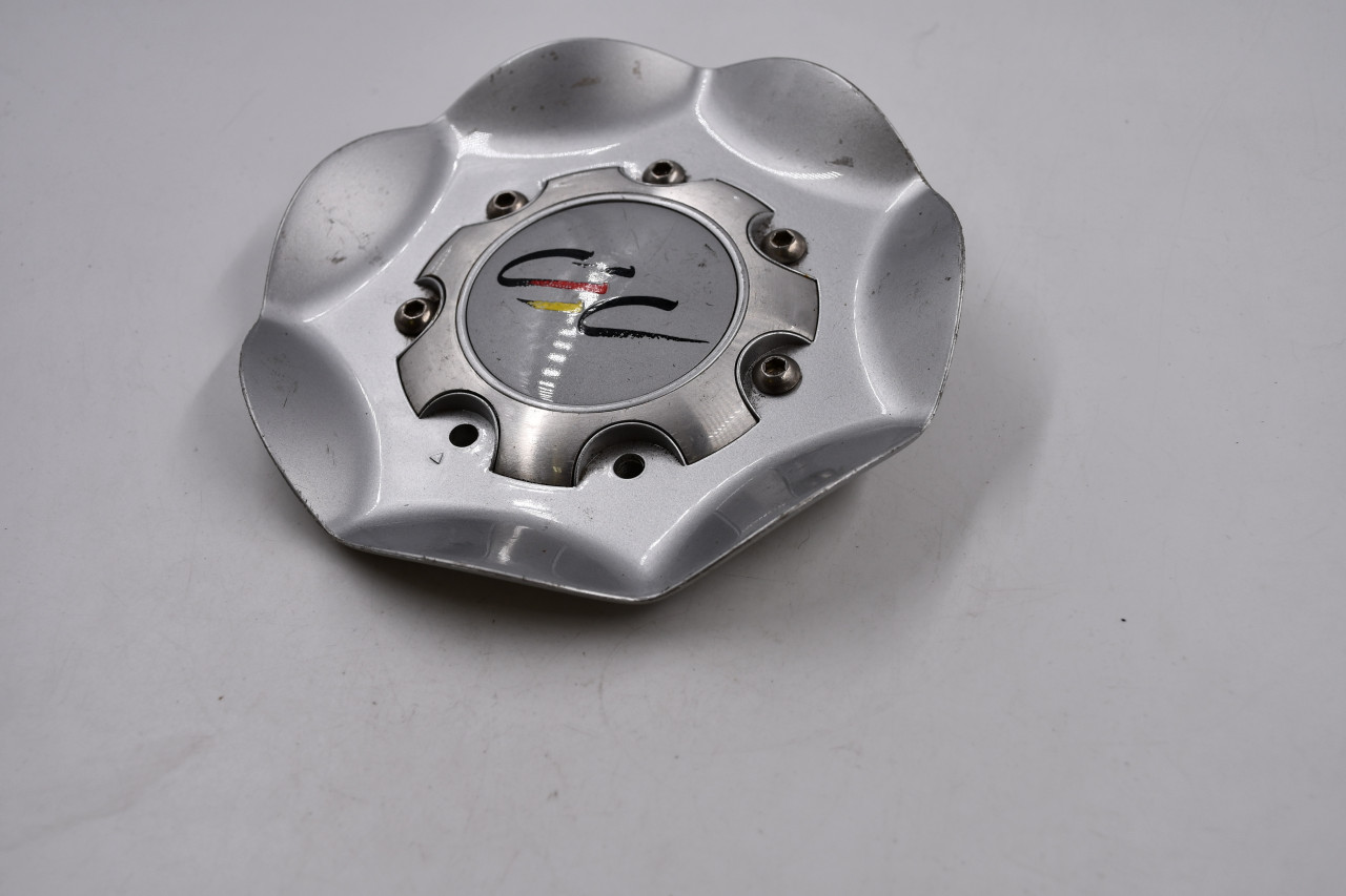 CEC Wheels Silver w/ Black, Yellow, Red Logo Wheel Center Cap Hub Cap CEC TYPE 169 6.125"