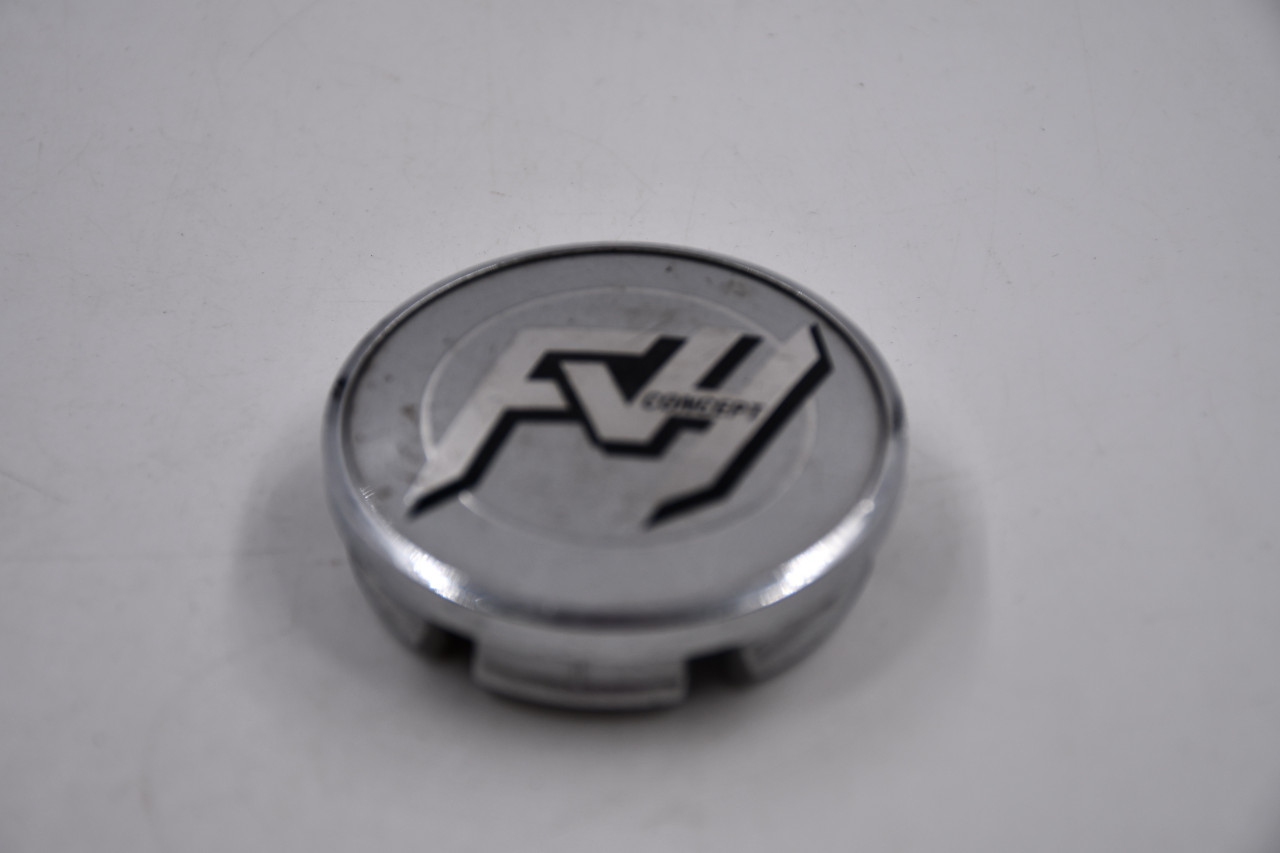 FVH Concepts Chrome w/ Silver, Black & Chrome Logo Wheel Center Cap Hub Cap FVH-2.5 2.5"
