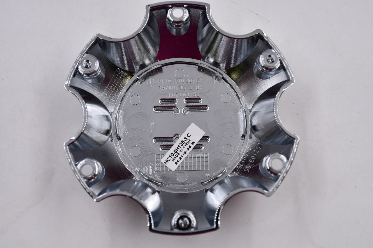 Hardcore Off Road Chrome w/ Black Emblem Wheel Center Cap Hub Cap HC10-5H139/61 5" 6 Lug