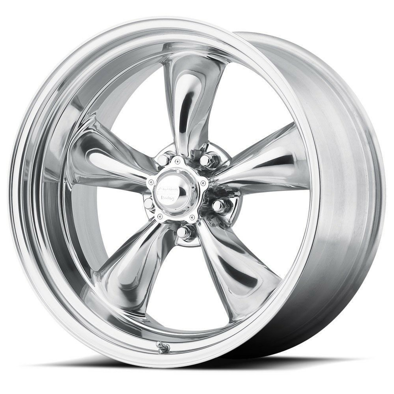 Set 4 American Racing VN515 Torq Thrust II 17x9.5 5x4.75 Polished Wheels 17" 8mm