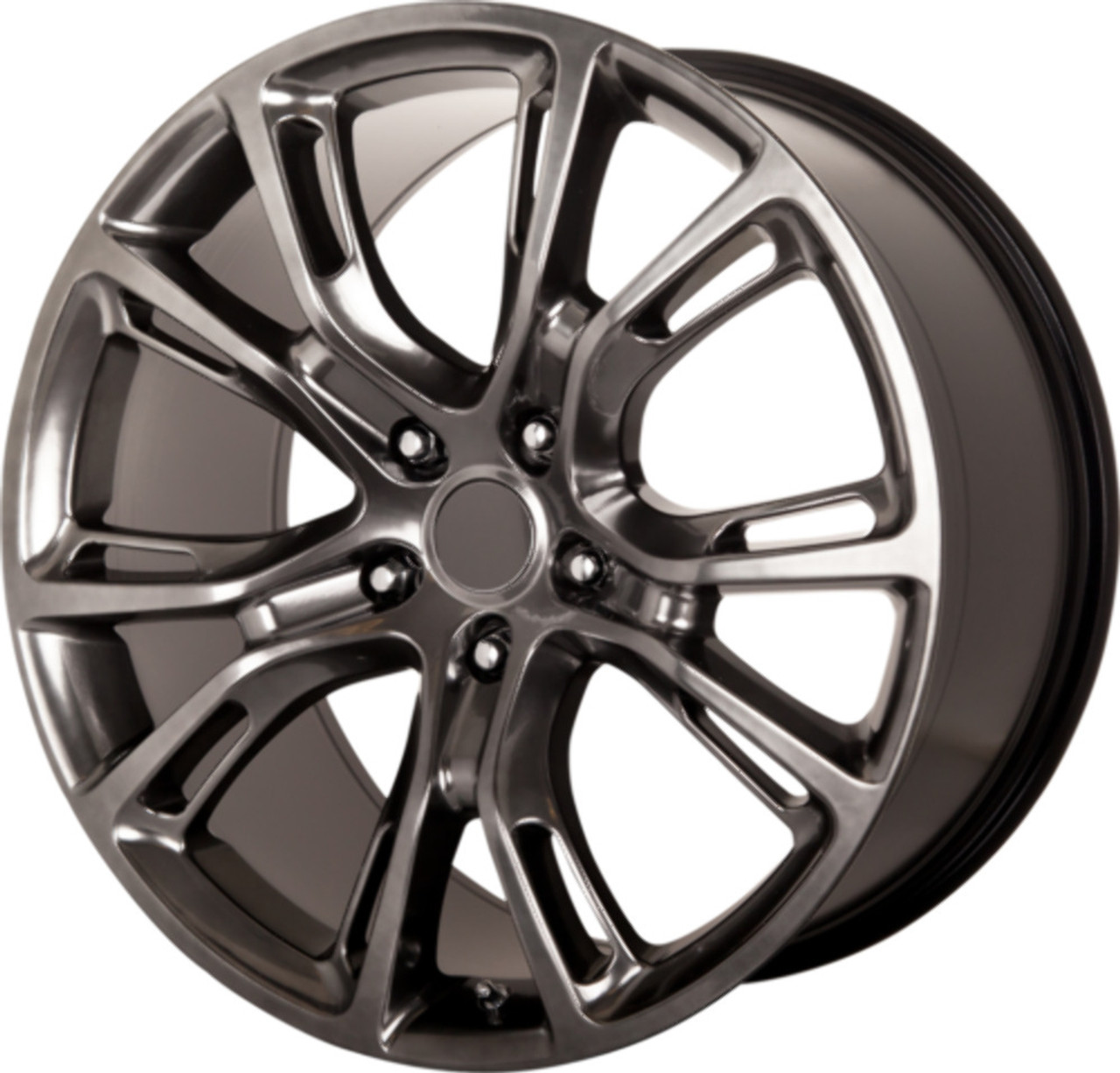 Set 4 Performance Replicas PR137 20x9 5x5 Hyper Silver Dark Wheels 20" 34mm Rims