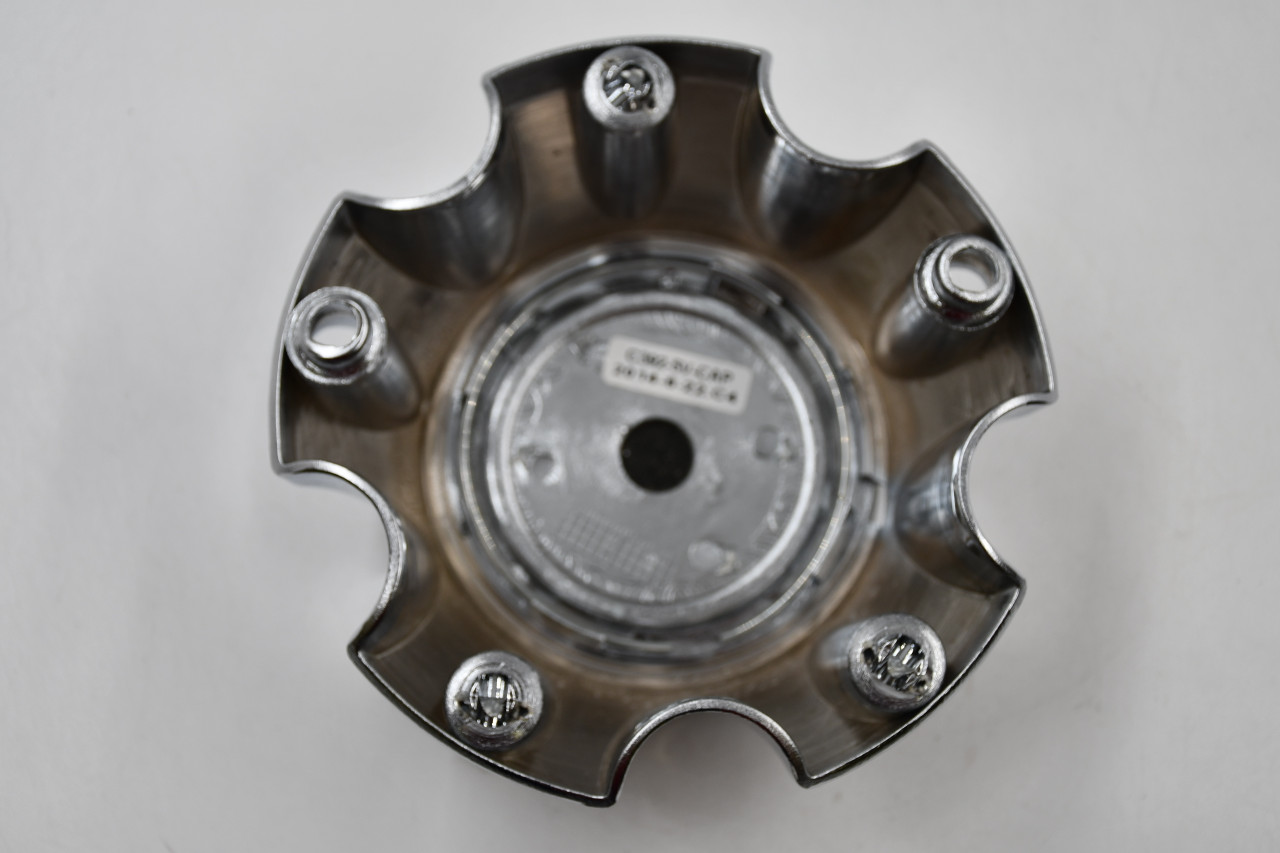 Vision Wheels Chrome Black Insert Wheel Center Cap Hub Cap C392-5V-CAP 5.625" 5 Lug