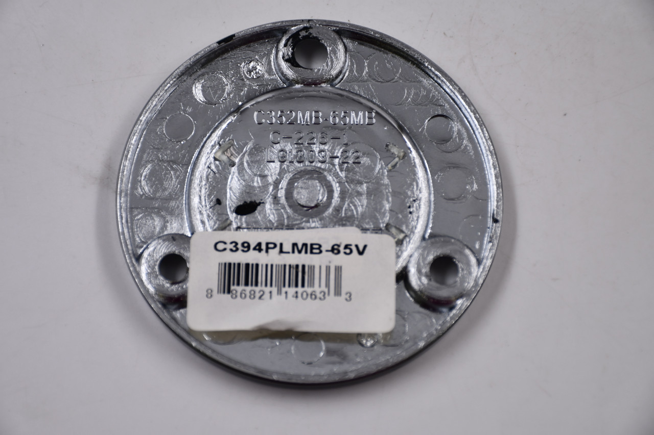 C352MB-65MB(NL) 2.9375" Vision Wheels Chrome w/ Black Lettering Wheel Center Cap Hub Cap Off-Road
