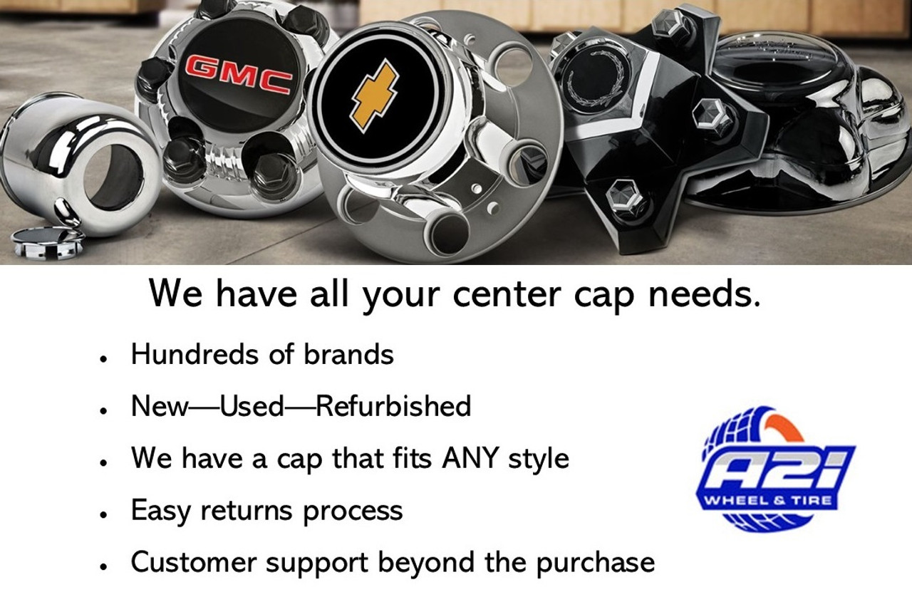 Vision Wheel Satin Black Wheel Center Cap Hub Cap C81D2R 9.75" 8 Lug, Tall