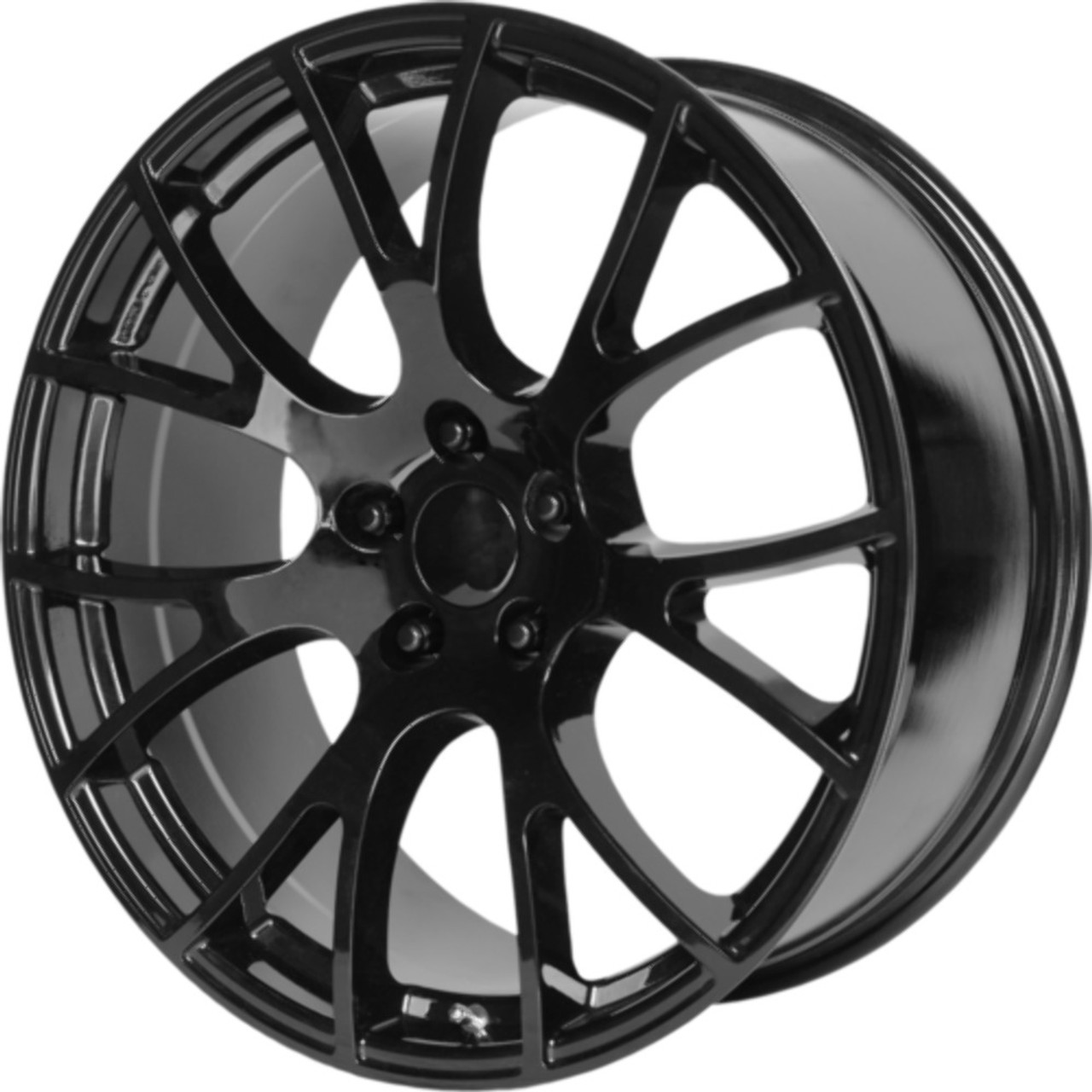 Set 4 Performance Replicas PR161 20x10 5x115 Gloss Black Wheels 20" 18mm Rims