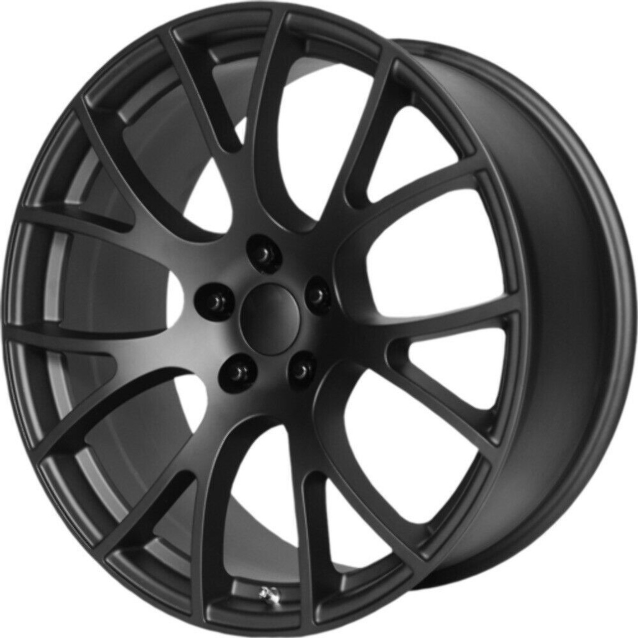 Set 4 Performance Replicas PR161 22x9.5 5x115 Matte Black Wheels 22" 18mm Rims