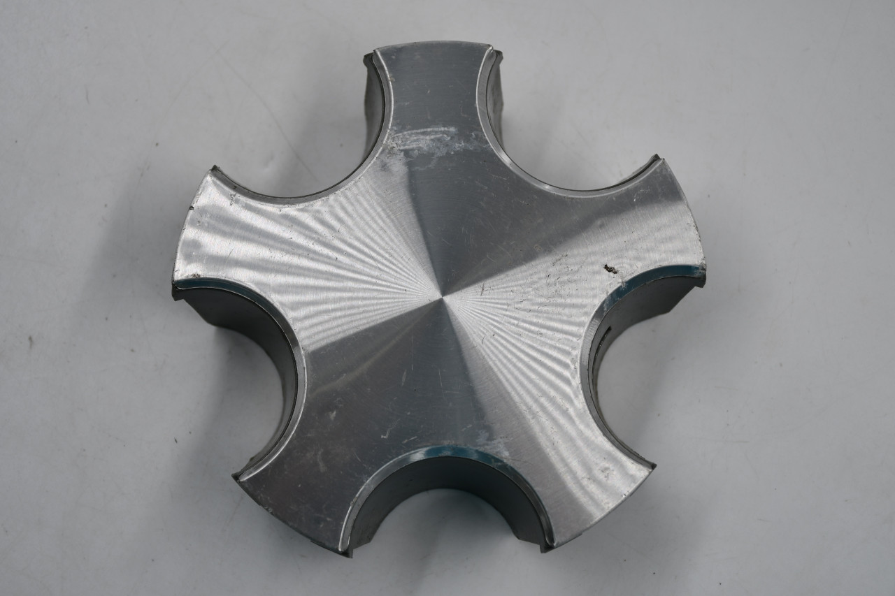 GACOSIA Gray Sides w/ Brushed Aluminum Top Wheel Center Cap Hub Cap GACOSIA/4.625 4.625" 5 Lug