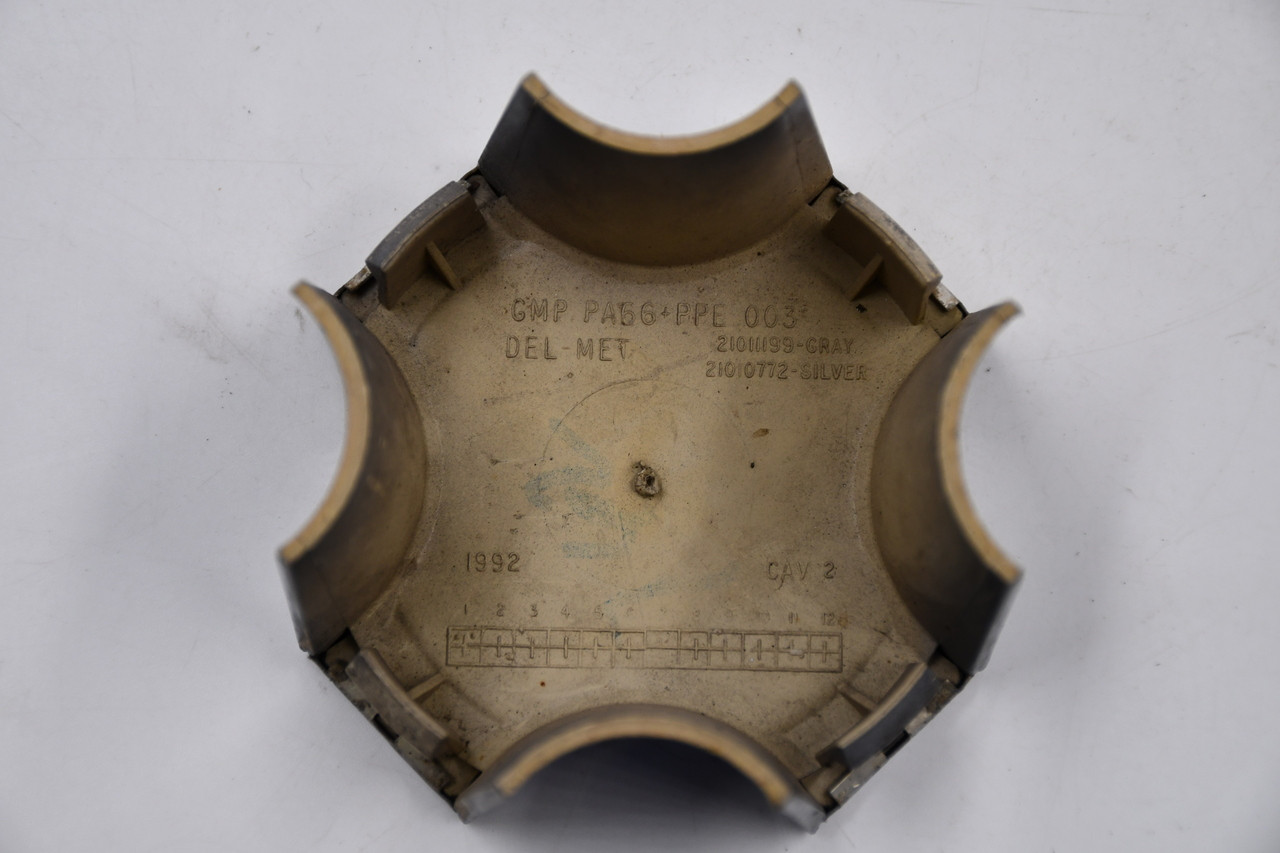 Saturn Machined Top & Dark Gray Sides Wheel Center Cap Hub Cap 21011199 3.5" Saturn S Series