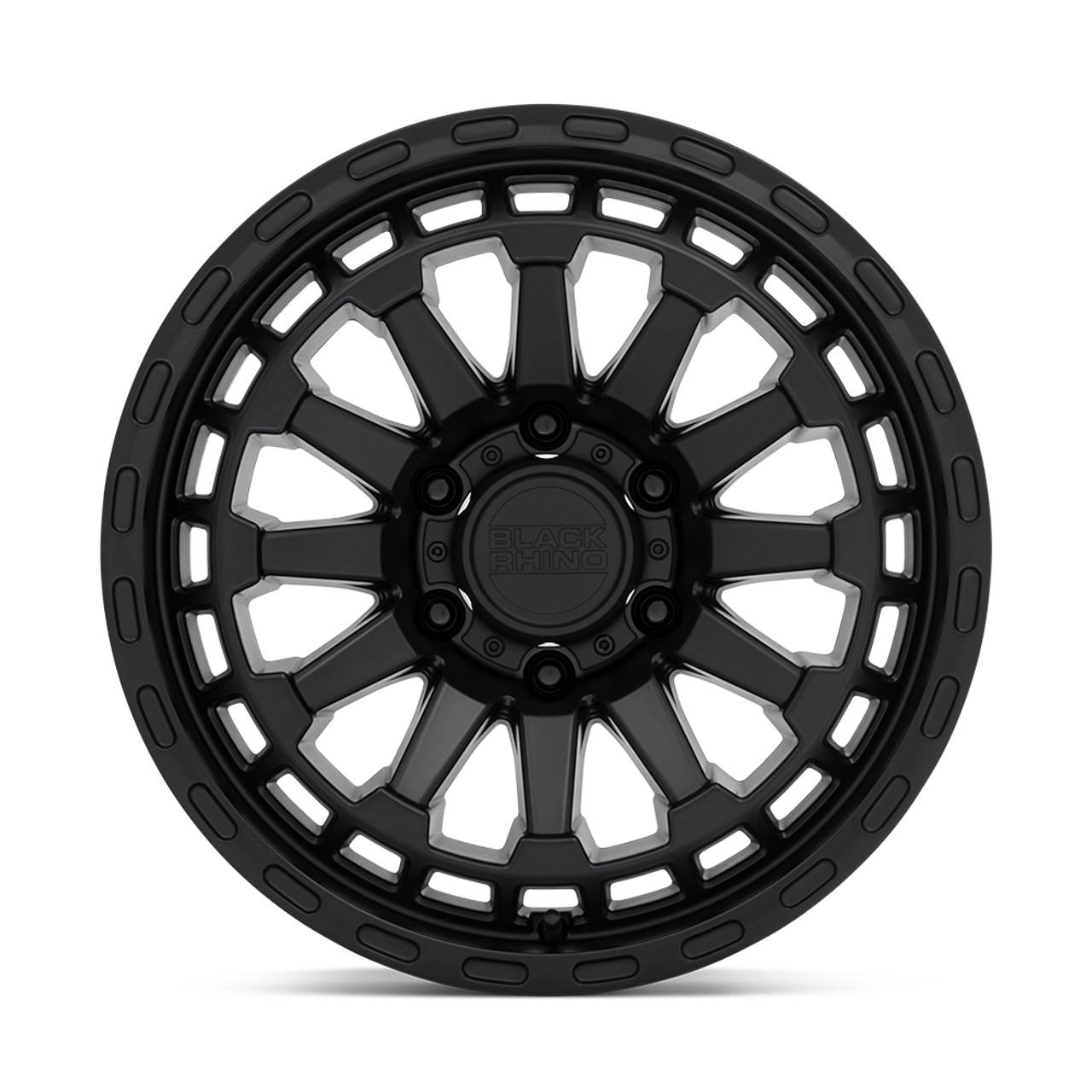 Set 4 Black Rhino Raid 17x8.5 6x5.5 Matte Black Wheels 17" 0mm For Nissan Rims