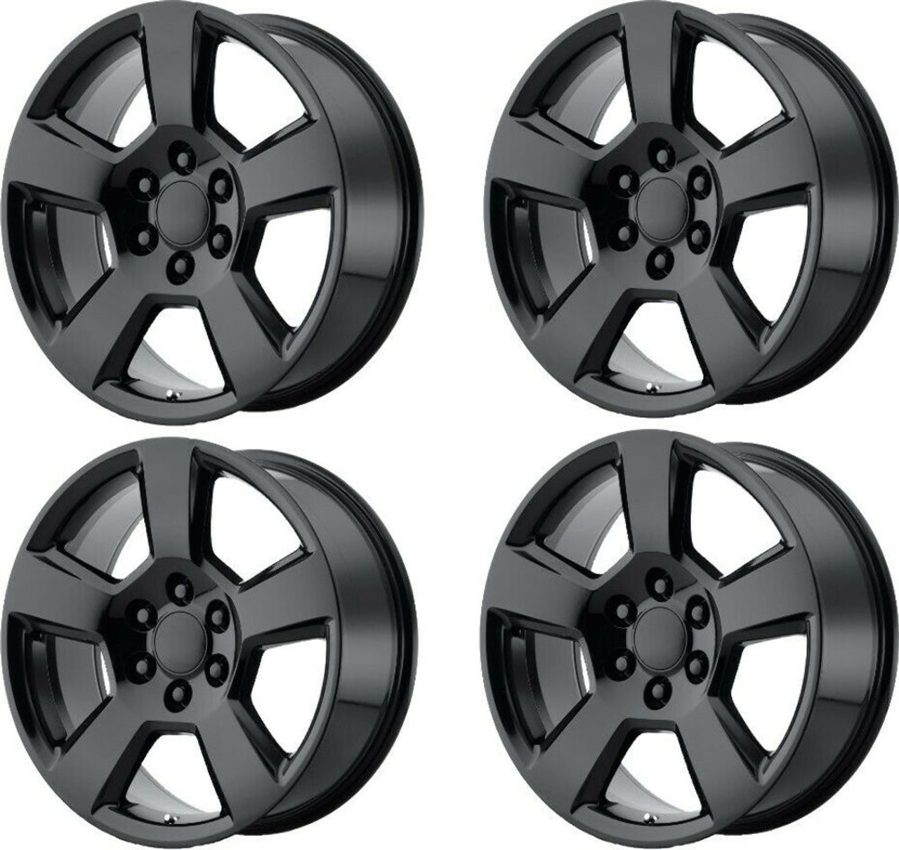 Set 4 Performance Replicas PR183 20x9 6x5.5 Gloss Black Wheels 20" 27mm Rims