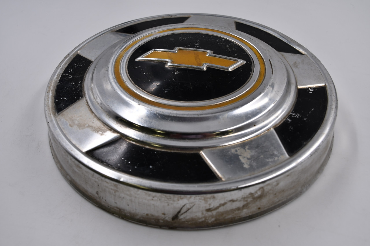 Chevrolet Aluminum, Black & Gold Wheel Center Cap Hub Cap CHEV10.75 10.75" Fits Chevy Truck 1973-1987