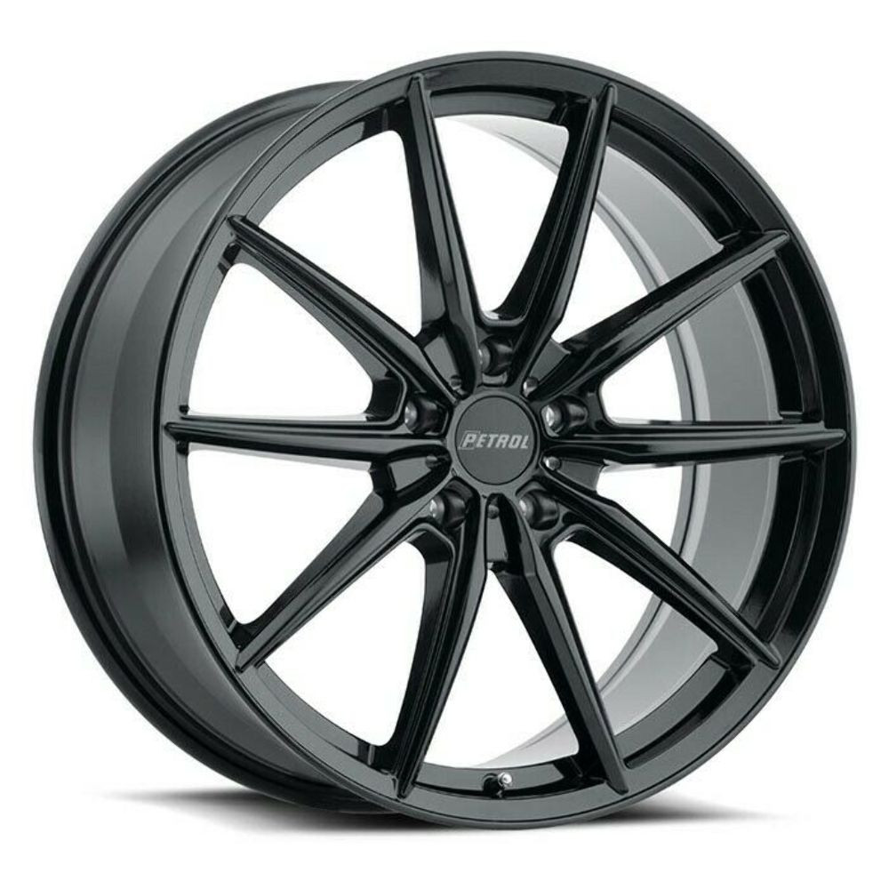 Set 4 Petrol P4B 18x8 5x4.5 Gloss Black Wheels 18" 40mm Rims