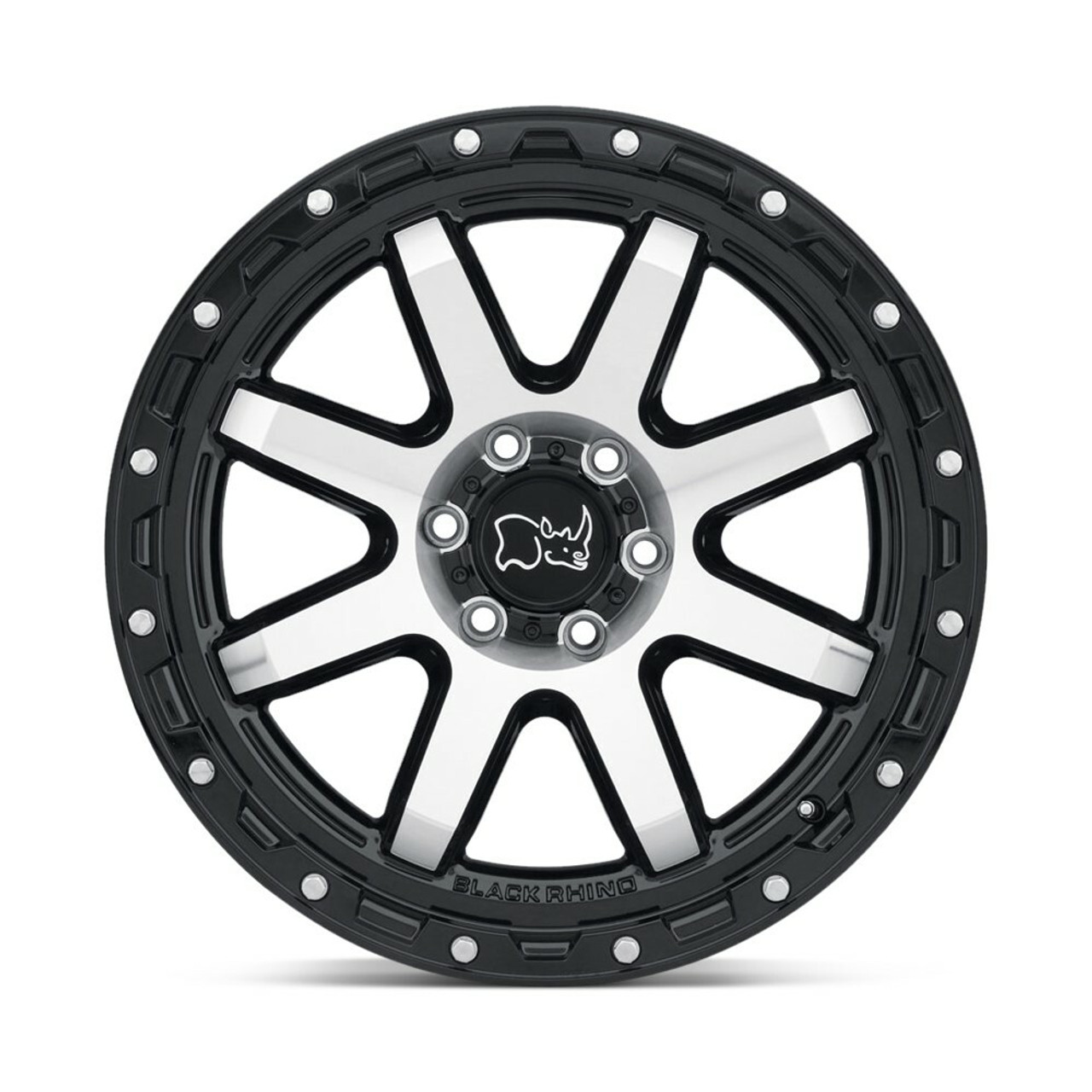 Set 4 Black Rhino Coyote 18x9 5x5 Black Machine Stainless Bolts Wheels 18" -18mm
