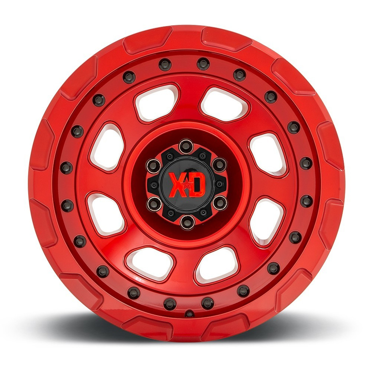 Set 4 XD XD861 Storm 20x9 6x5.5 Candy Red Wheels 20" 0mm Rims