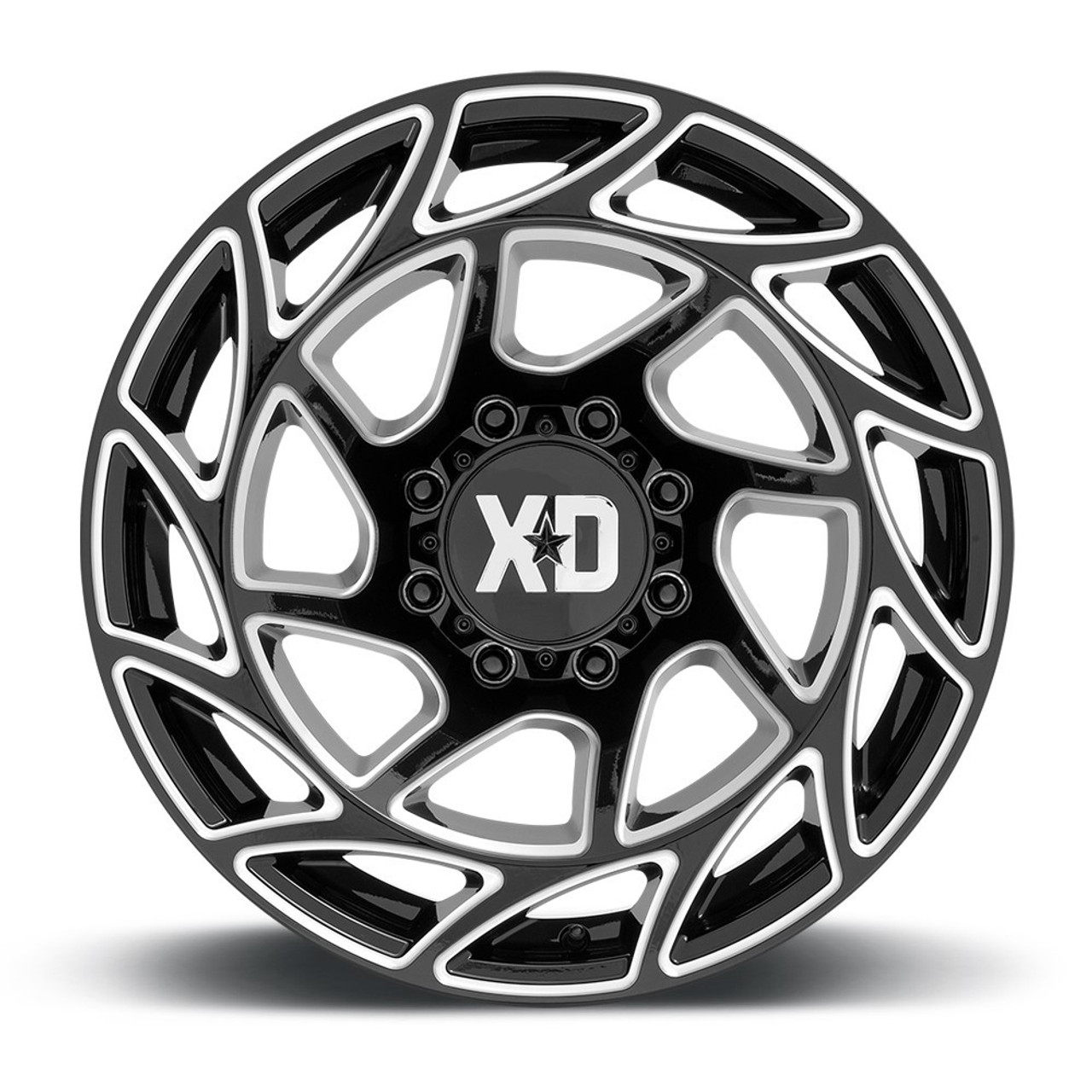 Set 4 XD XD860 Onslaught 20x10 6x135 Gloss Black Milled Wheels 20" -18mm Rims Set 4 XD XD860 Onslaught 20x10 6x135 Gloss Black Milled Wheels 20" -18mm Rims