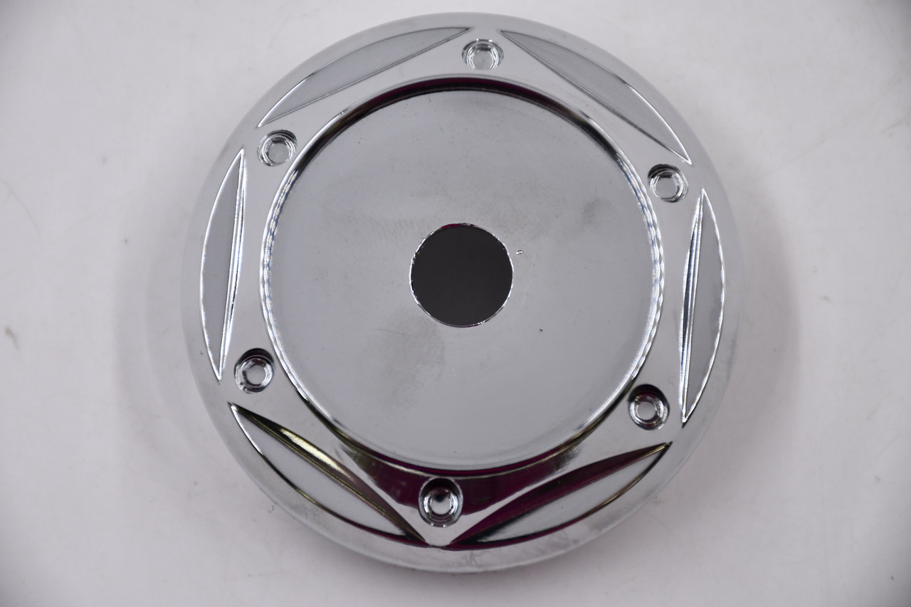 Blank Chrome Wheel Center Cap Hub Cap C-002-1(NL) 2.625" No Logo / Insert