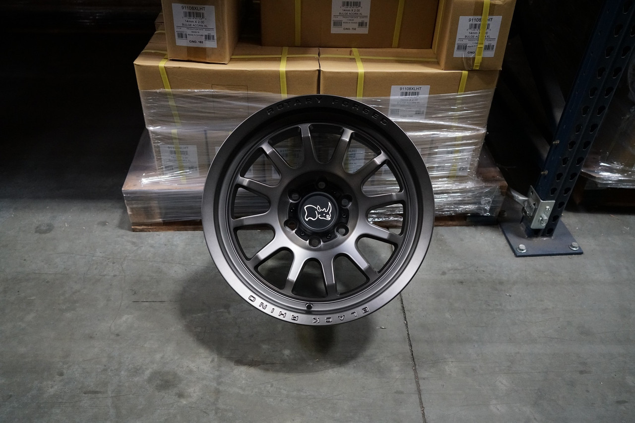 Set 4 Black Rhino Rapid 18x9.5 5x5 Matte Brushed Gunmetal Wheels 18" -18mm Rims