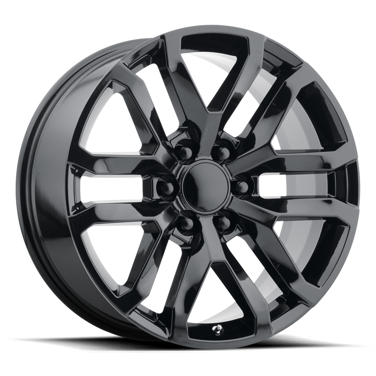 Set 4 Performance Replicas PR196 20x9 6x5.5 Gloss Black Wheels 20" 24mm Rims