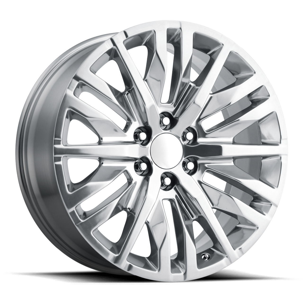 Set 4 Performance Replicas PR198 22x9 6x5.5 Polished Wheels 22" 28mm Rims