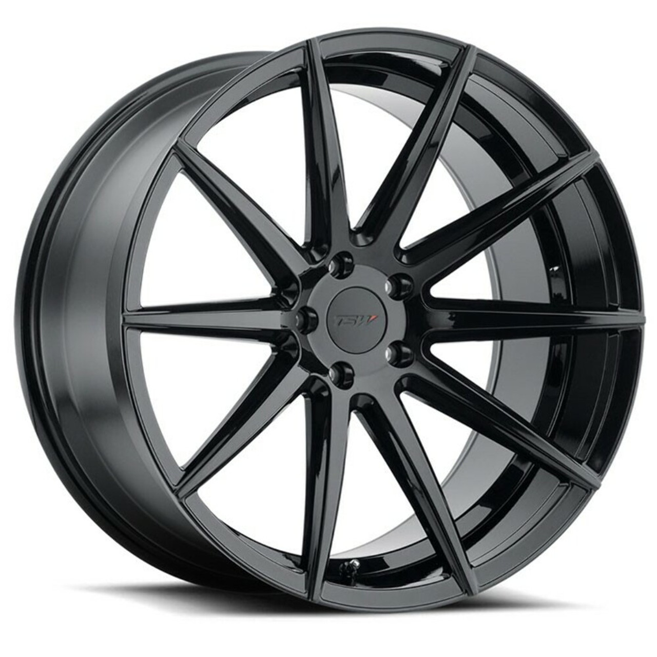 Set 4 TSW Clypse 20x10.5 5x112 Gloss Black Wheels 20" 25mm Rims