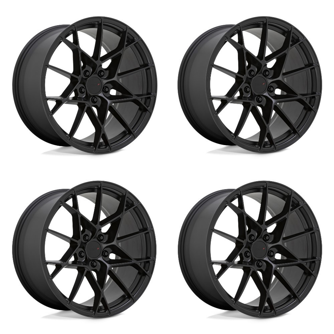 Set 4 TSW Sector 20x10.5 5x4.5 Semi Gloss Black Wheels 20" 41mm Rims