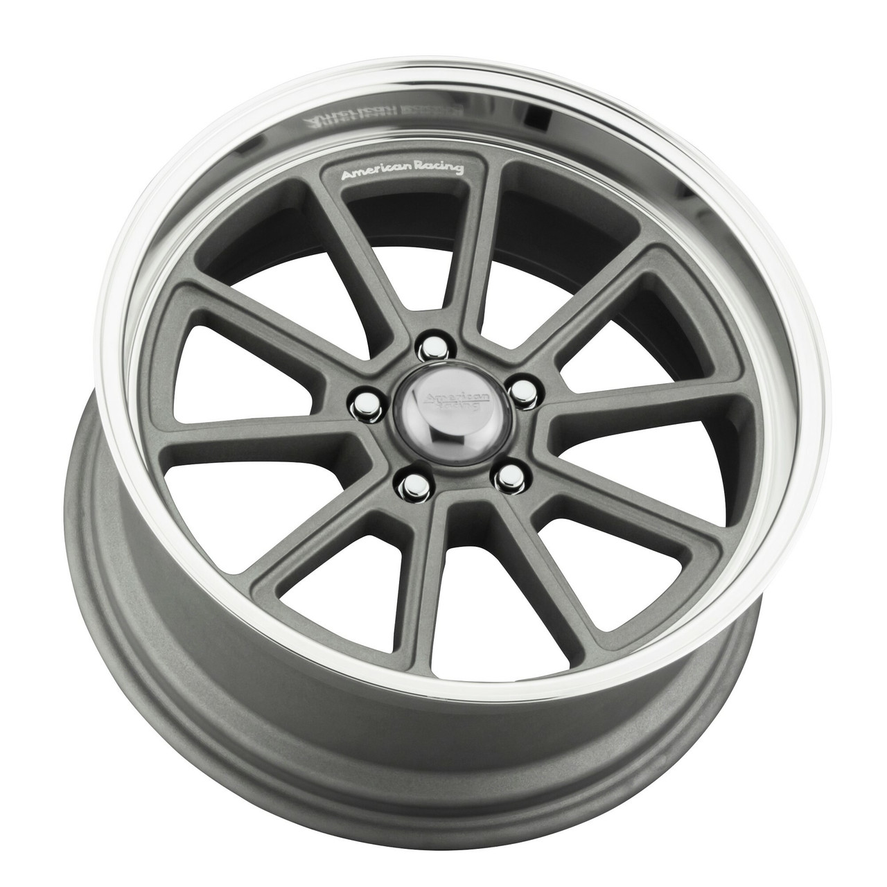 Set 4 American Racing Vintage VN510 Draft 18x10 5x4.5 0mm Vintage Silver Wheels