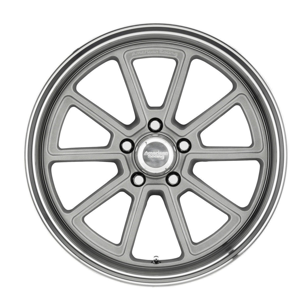 Set 4 American Racing Vintage VN510 Draft 18x10 5x4.5 0mm Vintage Silver Wheels