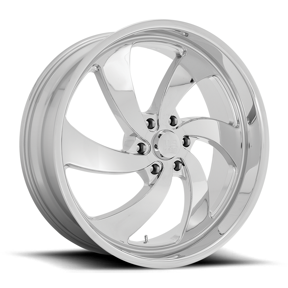 Set 4 US Mag U132 Desperado 24x10 6x5.5 Chrome Wheels 24" 25mm For Chevy GMC Ram