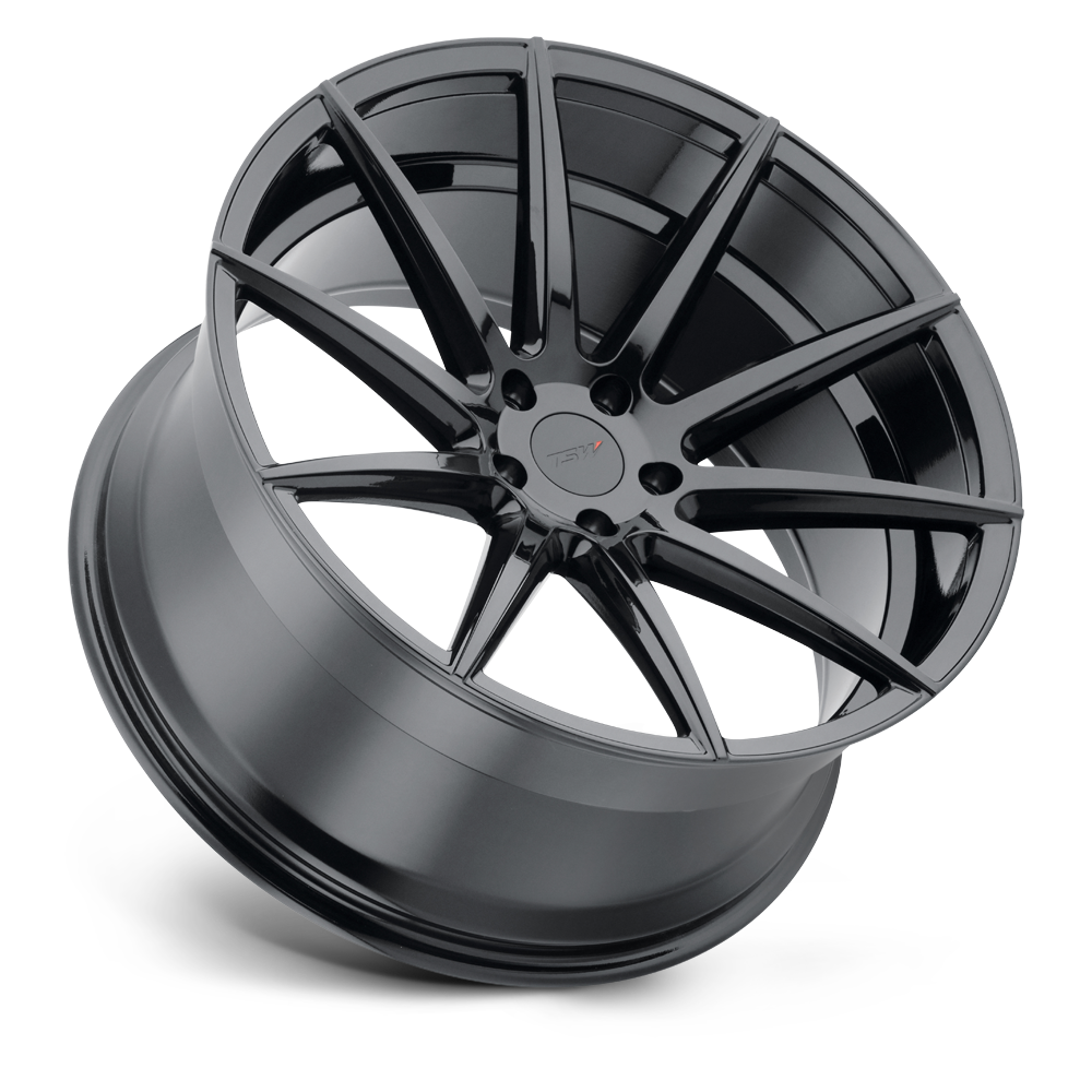 Set 4 TSW Clypse 20x8.5 5x4.5 Gloss Black Wheels 20" 20mm Rims