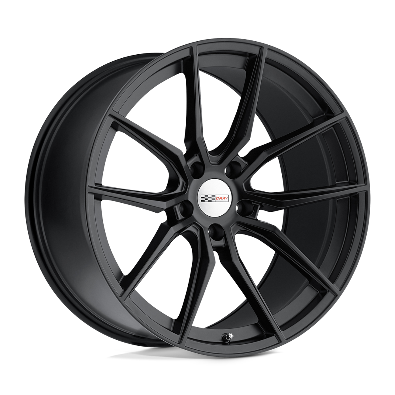 Set 4 Cray Spider 20x9 5x120 Matte Black Wheels 20" 38mm Rims