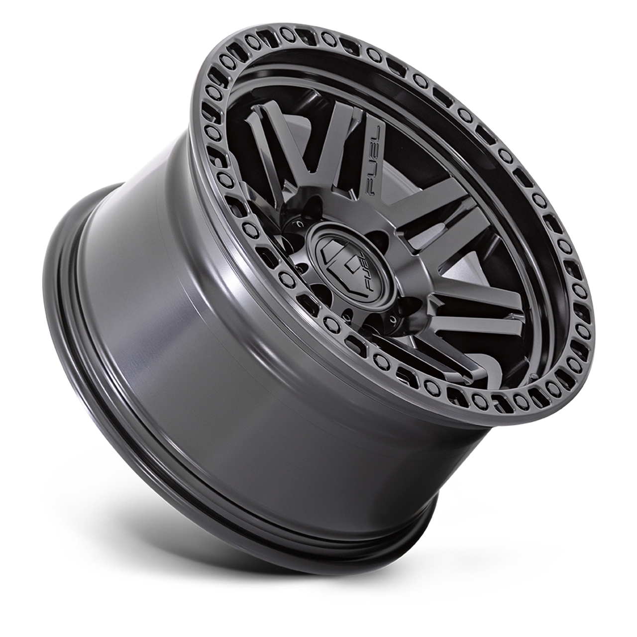 17" Fuel 1PC D810 Syndicate 17x9 Blackout 6x5.5 Wheel 1mm Rim