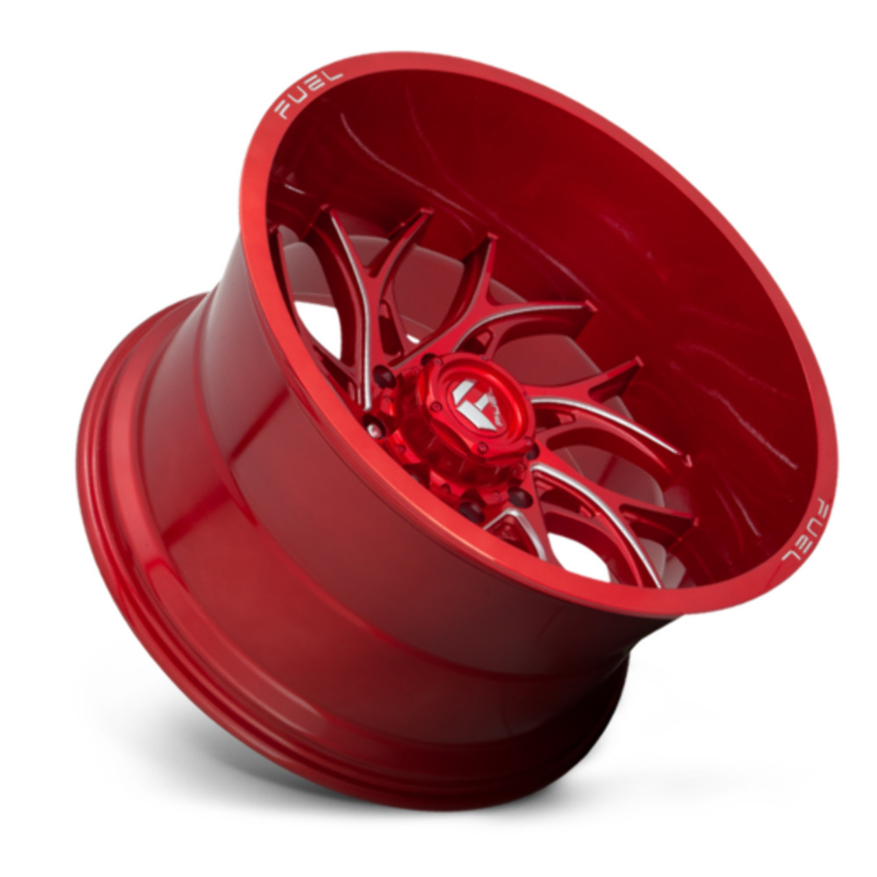 Fuel 1PC D742 Runner 22x12 6x135 Candy Red Milled Wheel 22" -44mm Rim