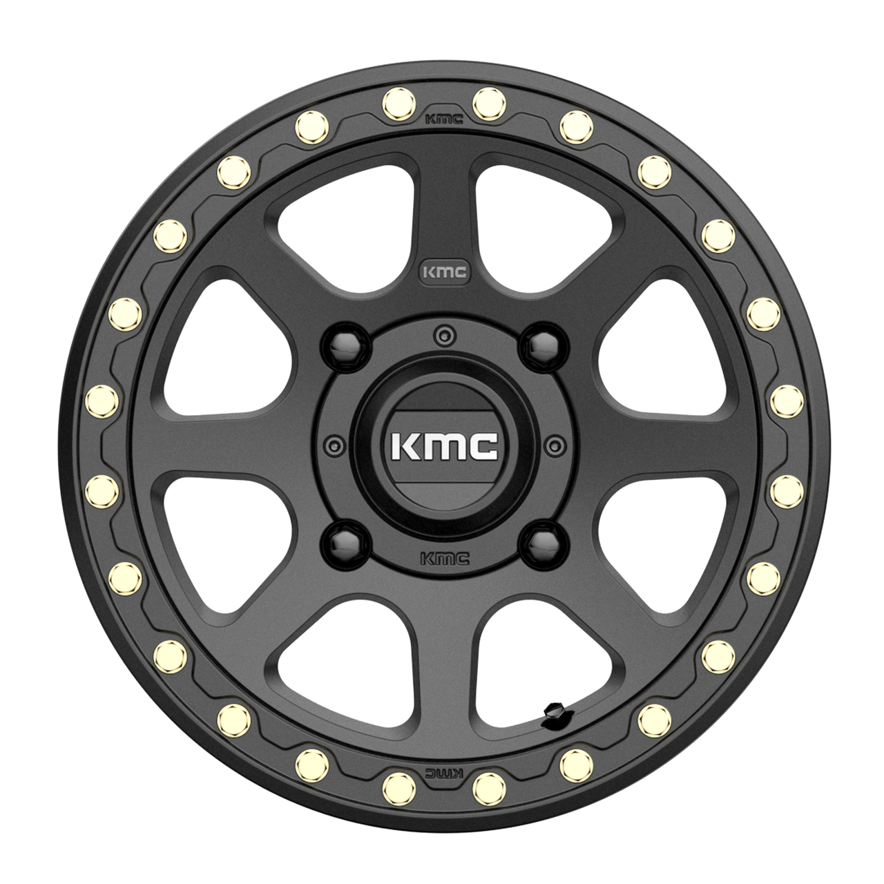 KMC Powersports Ks234 Addict 2 Beadlock 15x6 4x156 Satin Black Wheel 15" 38mm
