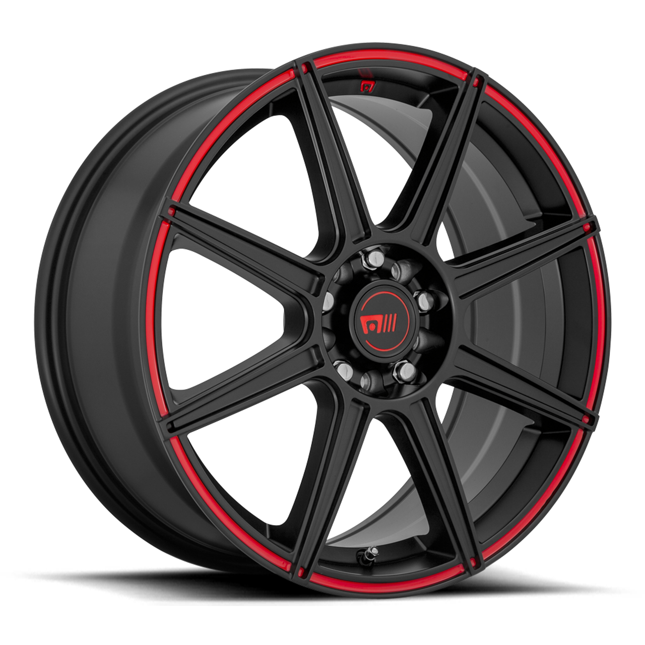 Motegi MR142 CS8 17x7 5x110 5x115 Satin Black With Red Stripe Wheel 17" 40mm Rim