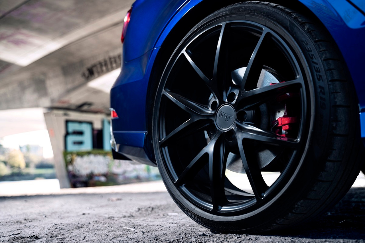 Niche 1PC M117 Misano 18x9.5 5x4.5 Matte Black Wheel 18" 40mm Rim