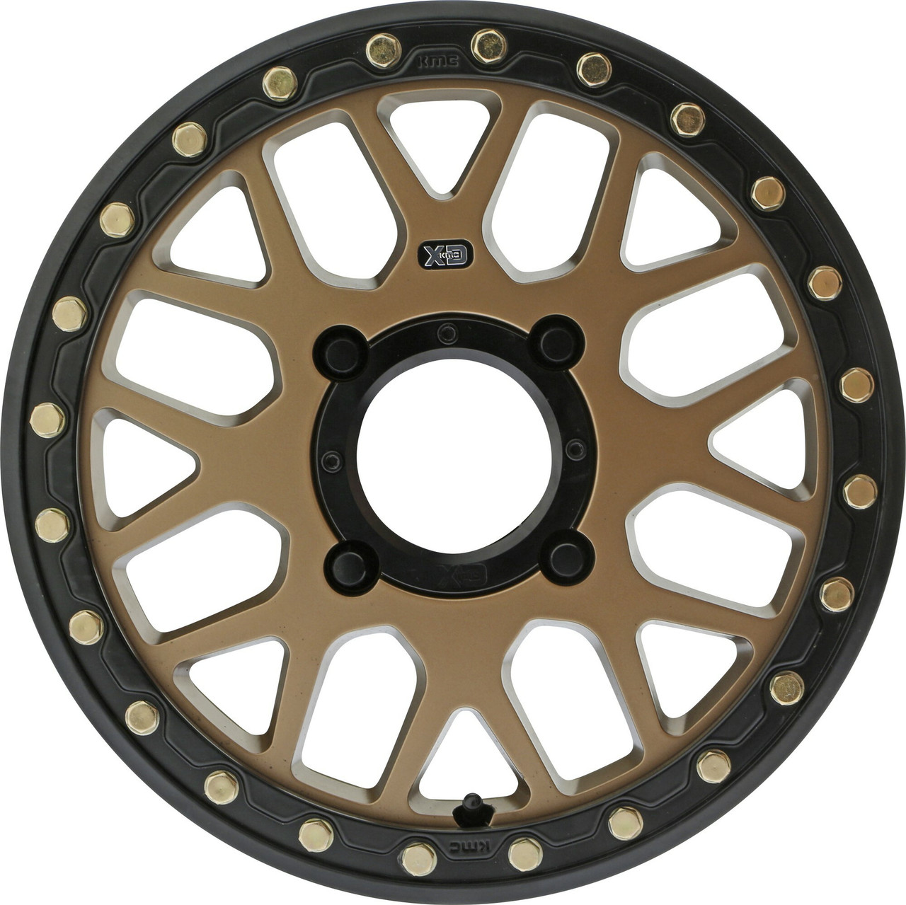 KMC Powersports Ks235 Grenade Beadlock 15x7 4x156 Satin Bronze Wheel 15" 10mm