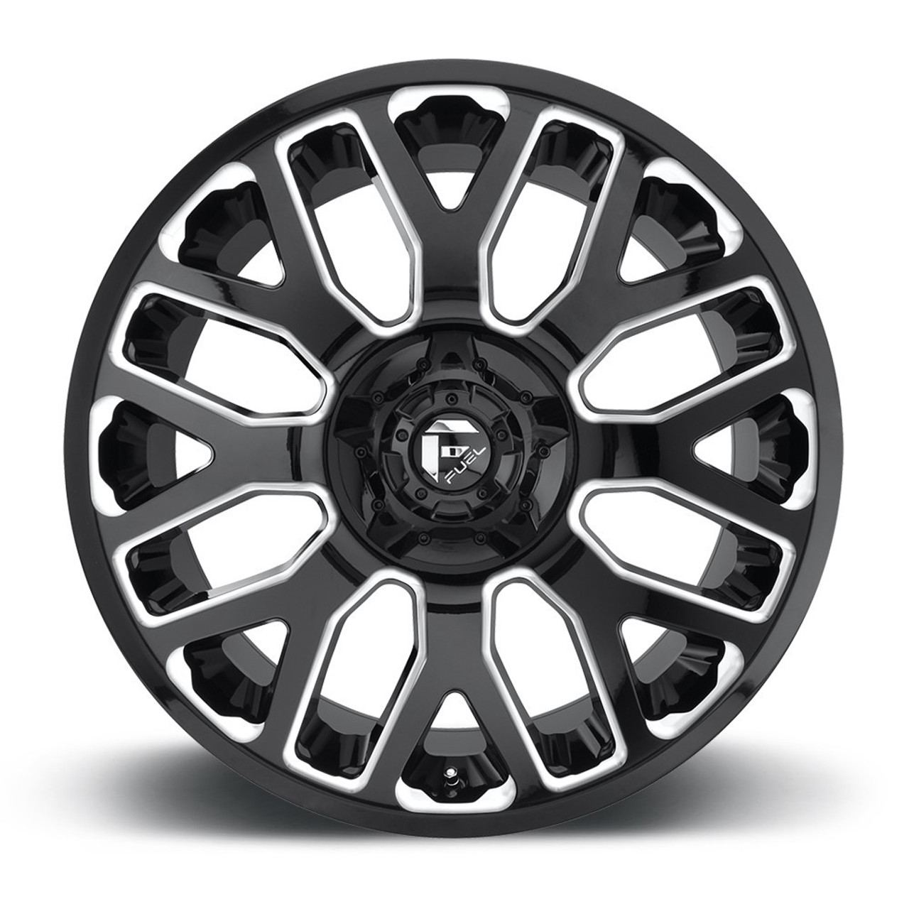 Fuel 1PC D623 Warrior 20x9 6x135 6x5.5 Gloss Black Milled Wheel 20" 1mm Rim
