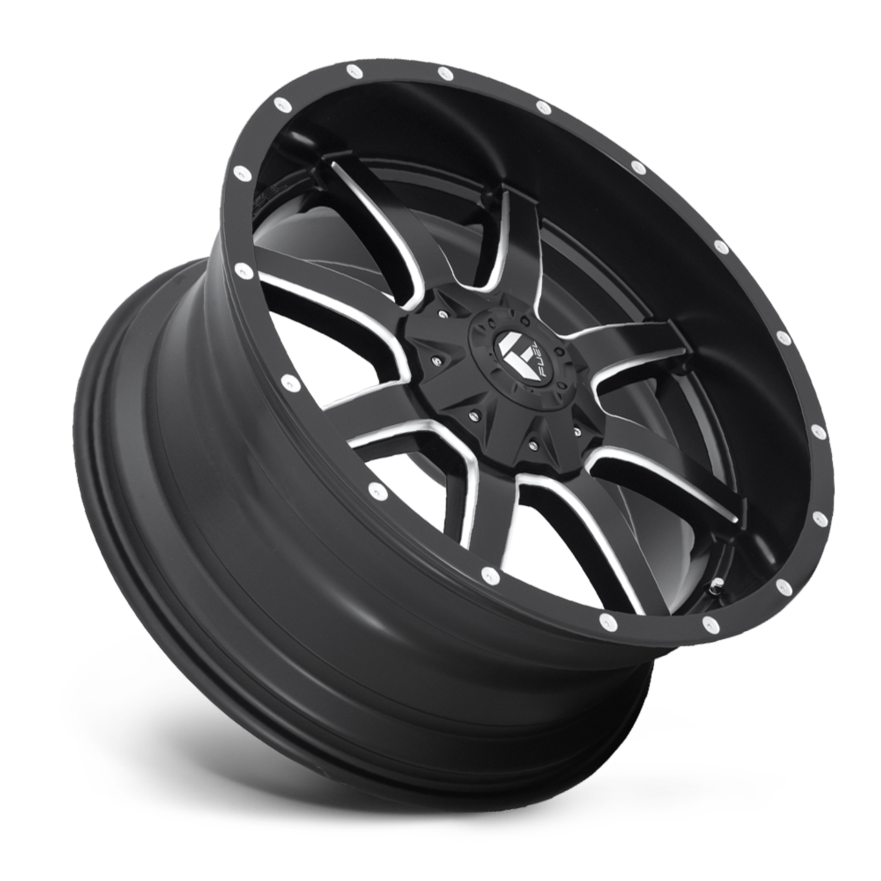 Fuel 1PC D538 Maverick 17x8.5 6x4.5 6x120 Matte Black Milled Wheel 17" 25mm Rim