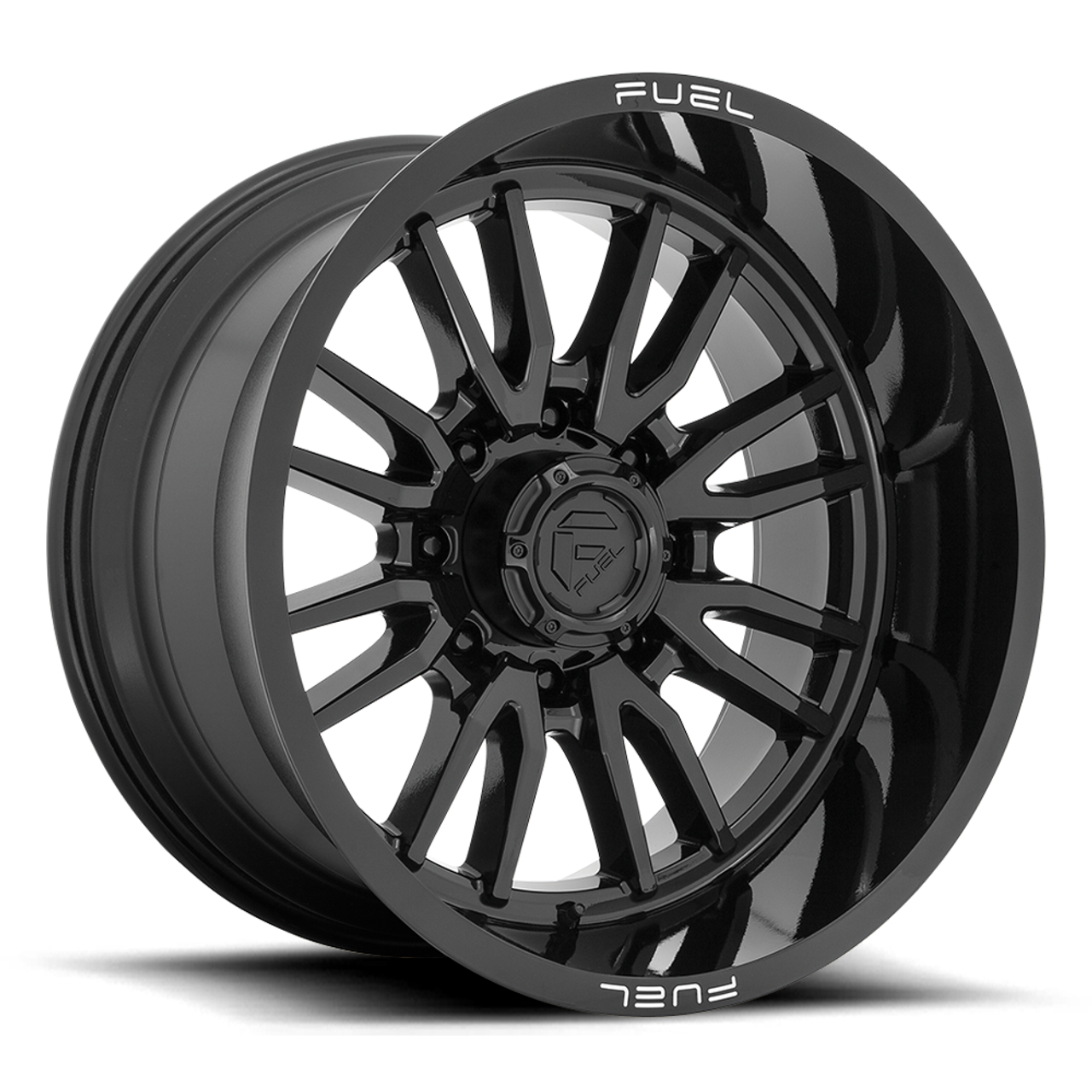 22" Fuel D760 Clash 22x12 8x170 Gloss Black Wheel -44mm Lifted For Ford Rim