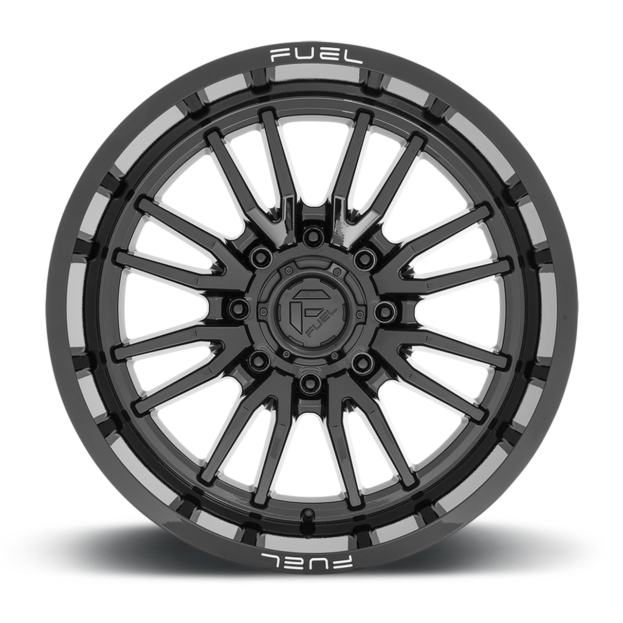 22" Fuel D760 Clash 22x12 8x170 Gloss Black Wheel -44mm Lifted For Ford Rim