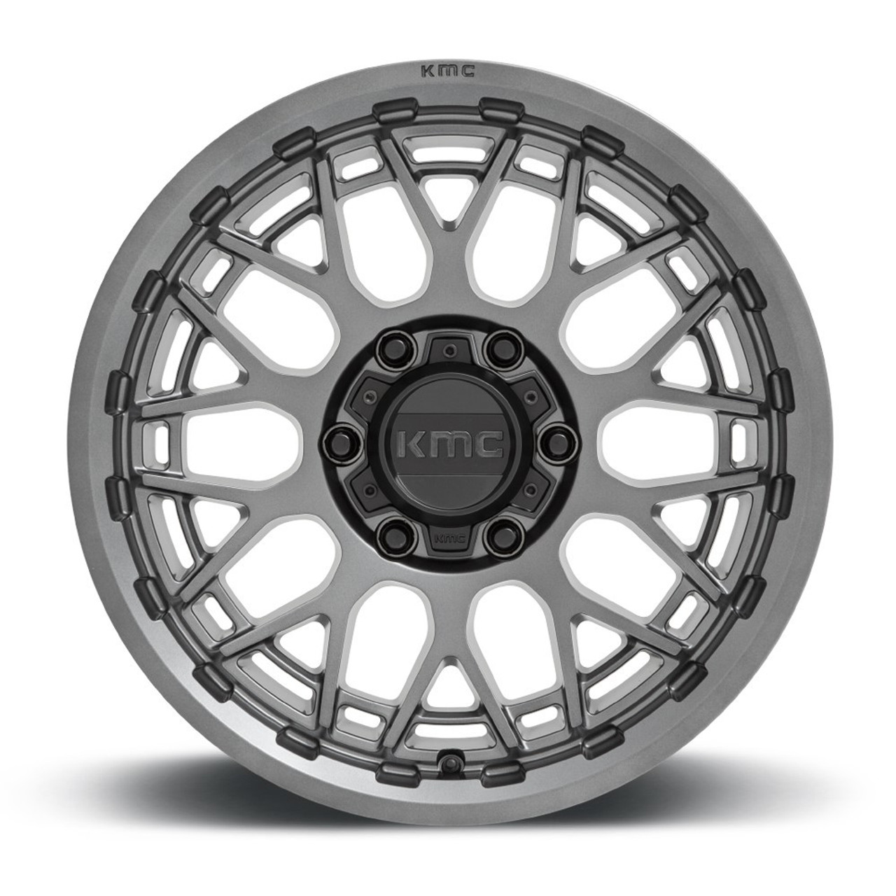 KMC KM722 Technic 20x9 8x6.5 Anthracite Wheel 20" 18mm Rim