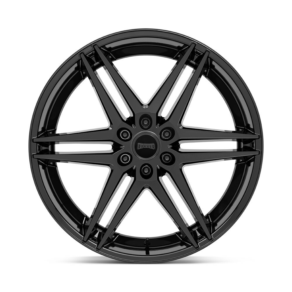 24" DUB 1PC S267 Dirty Dog 24x10 6x5.5 25mm Glossy Black Milled Truck SUV Wheel