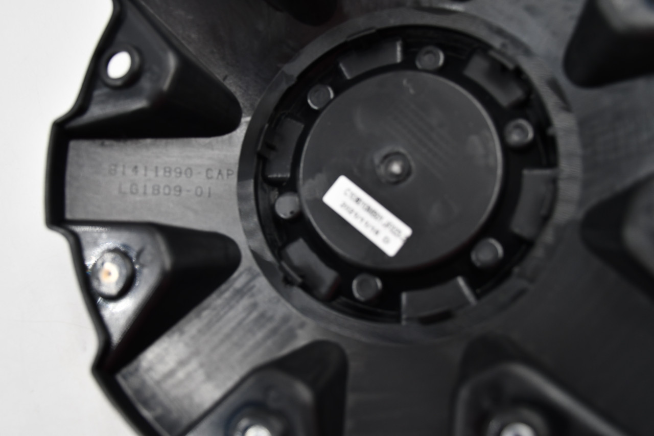 Mayhem Matte Black w/ Black & Chrome Logo Wheel Center Cap Hub Cap C108010MB01 8.375" 8030 CHAOS RIMS