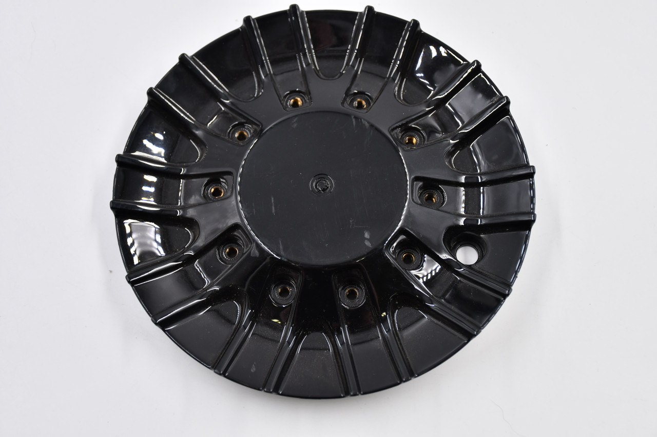 Unknown Gloss Black Wheel Center Cap Hub Cap M-877-1 6.75" No Logo/Insert
