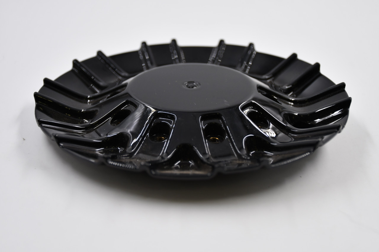 Unknown Gloss Black Wheel Center Cap Hub Cap M-877-1 6.75" No Logo/Insert