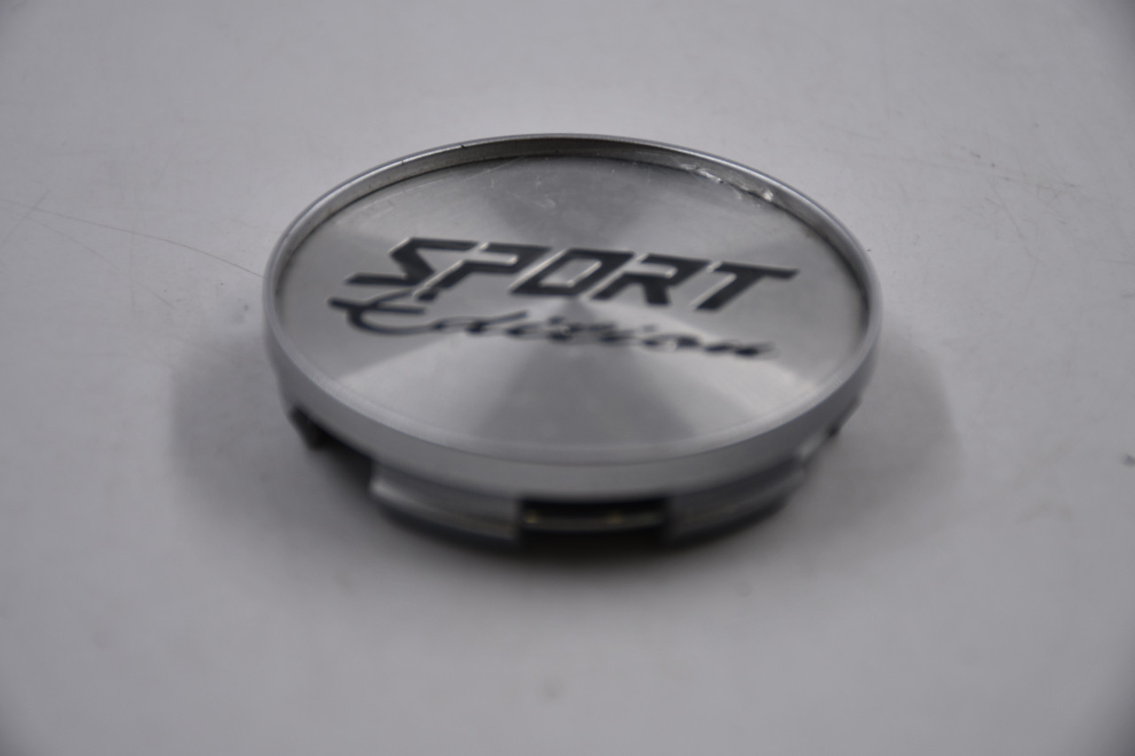 Sport Edition Silver Edge w/ Machined & Black Inset Wheel Center Cap Hub Cap SE14-CAP(SIL) 2.375" Snap In