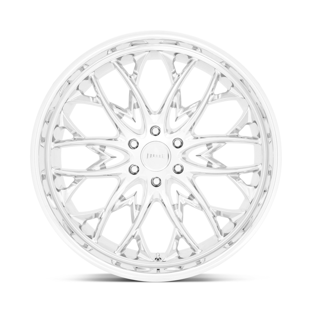 Set 4 DUB S262 OG 22x9.5 6x5.5 Chrome Wheels 22" 25mm For Nissan Truck Rims