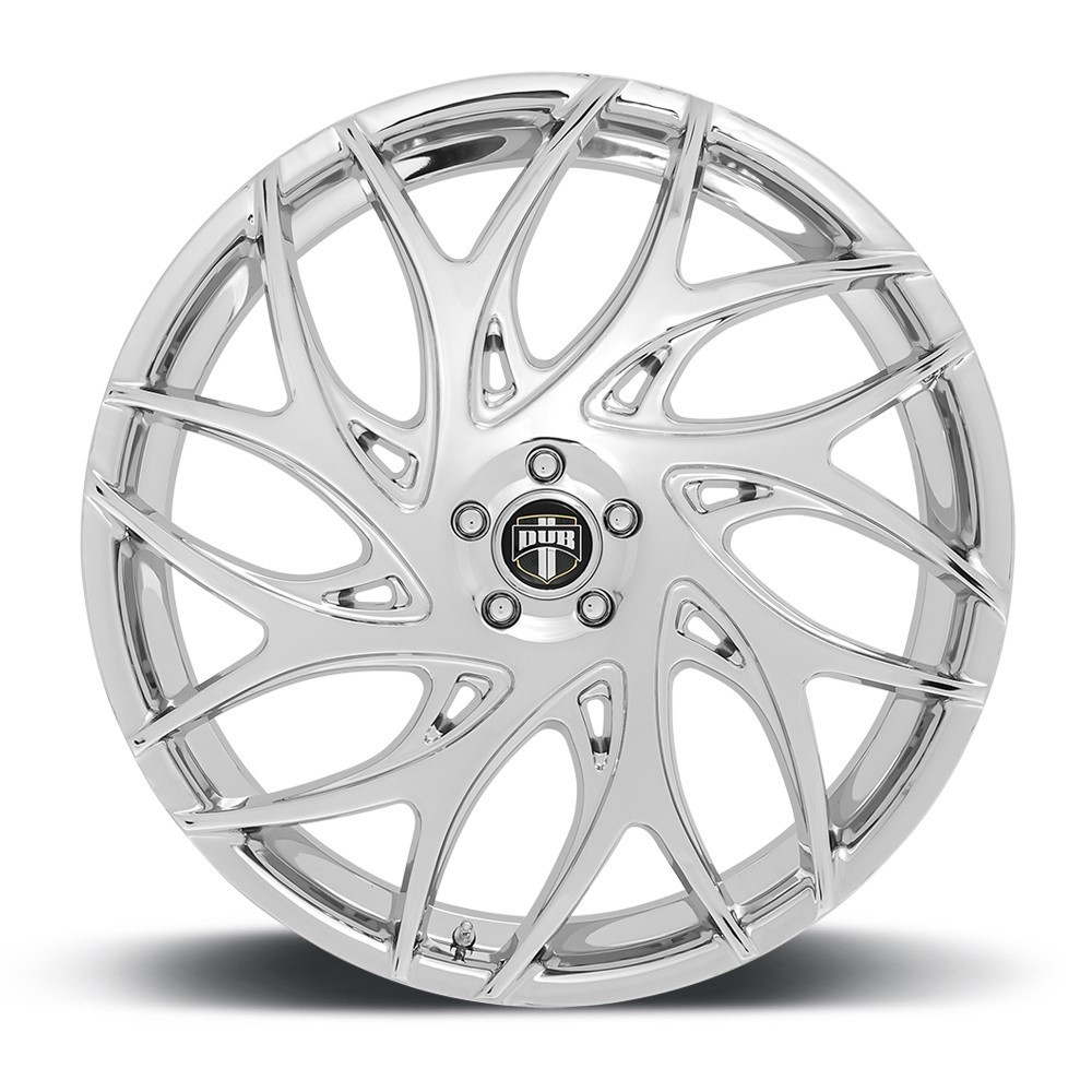 Set 4 24" DUB S258 G.O.A.T. 24x10 6x135 30mm Chrome Wheels For Ford Lincoln Rims