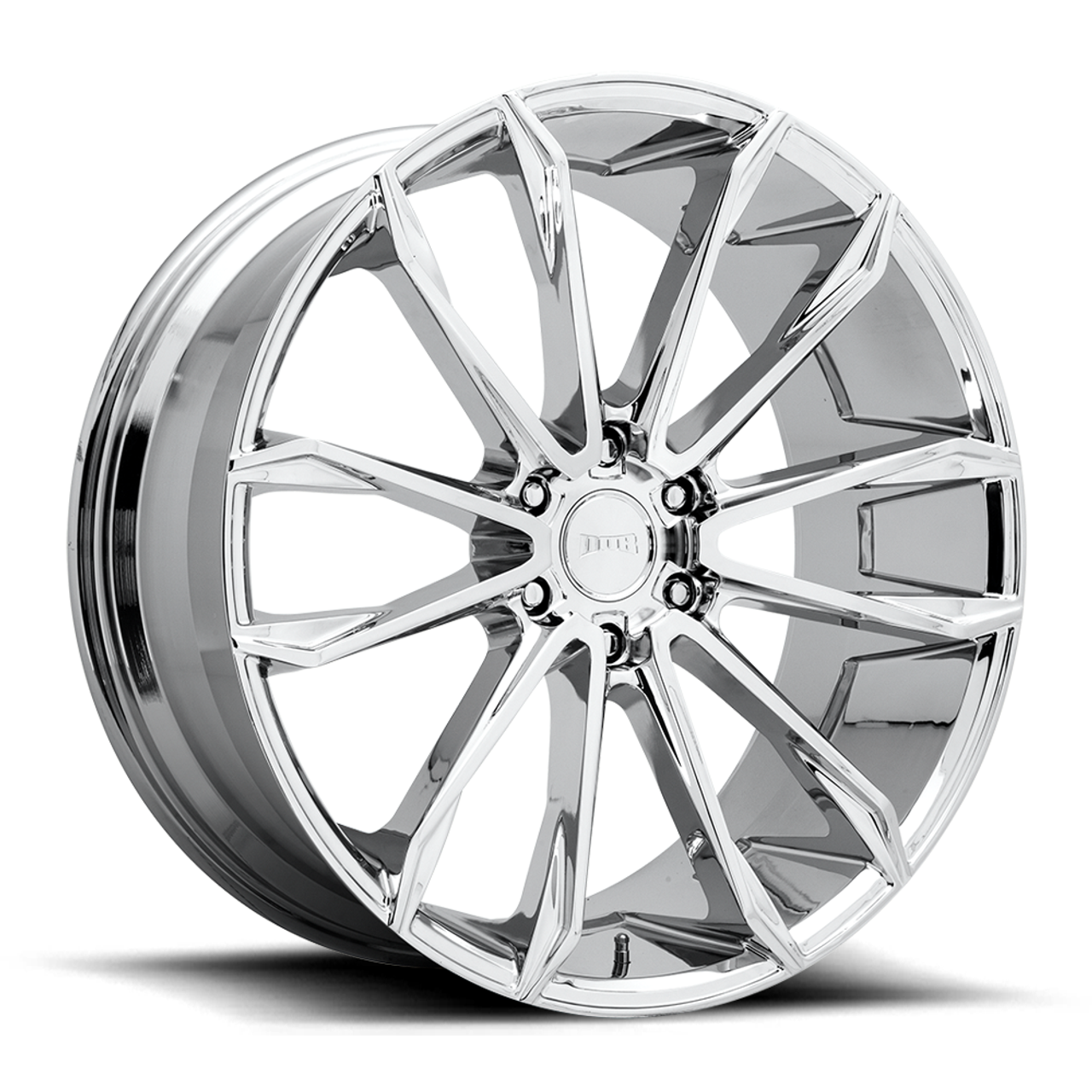 Set 4 DUB S251 Clout 24x10 6x5.5 Chrome Plated Wheels 24" 30mm For Nissan Rims